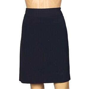 Anne Klein black above-the-knee skirt for work or casual wear Size 8 Petite EUC